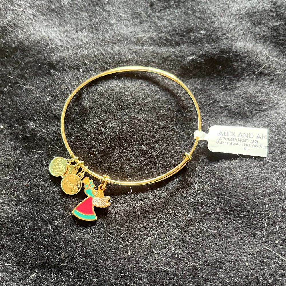 🎄Christmas In July🎄”NWT* Alex/Ani Adjustable Bangle “Infusion Holiday” Bracelet